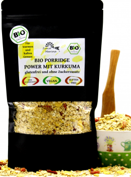 Bio Power Porridge mit Kurkuma und Quinoa, glutenfrei 350g